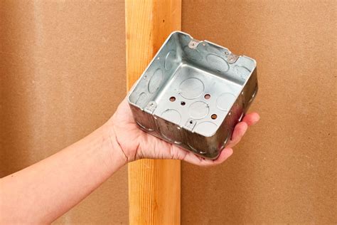 how to knock holes out of a electrical metal box|knockouts for metal boxes.